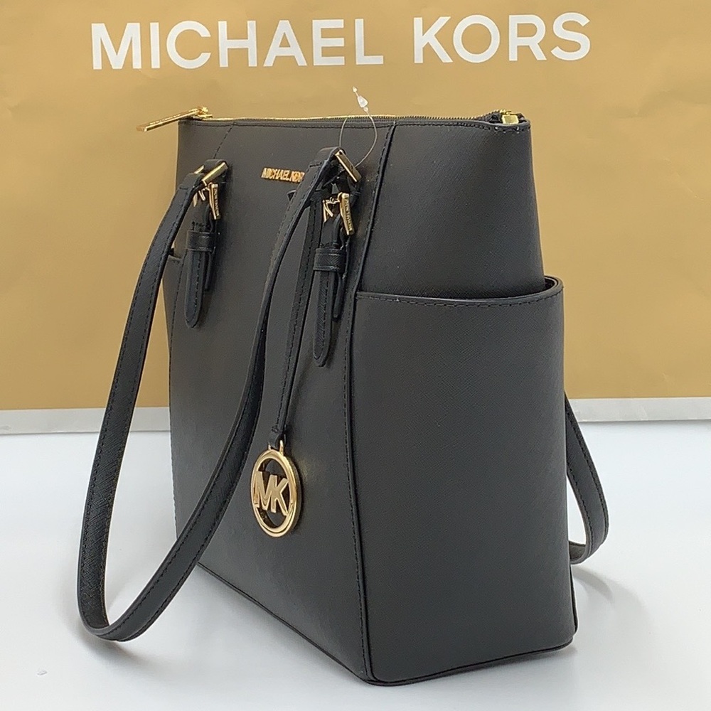 MICHAEL KORS CHARLOTTE LARGE TOP ZIP TOTE BAG - Picture 5 of 15